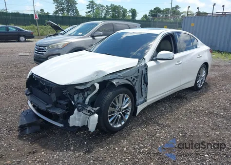 2020 Infiniti Q50 Luxe Awd z USA, uszkodzony, nr VIN JN1EV7AR2LM251924